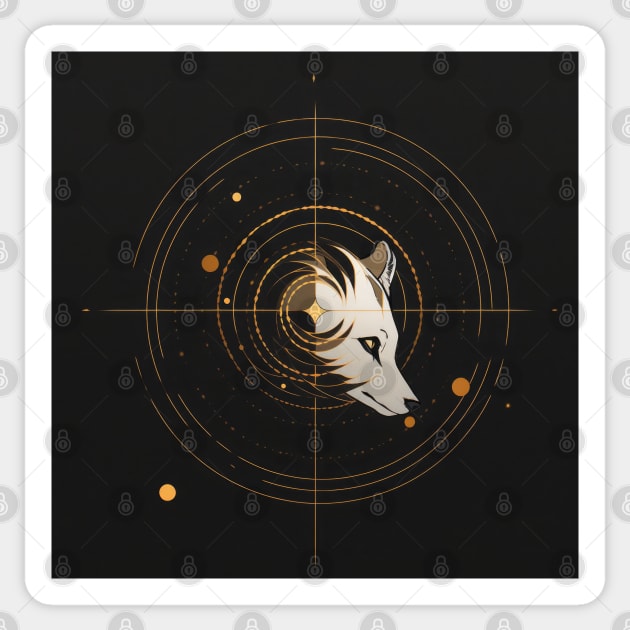 Wolf Sticker by Sheptylevskyi